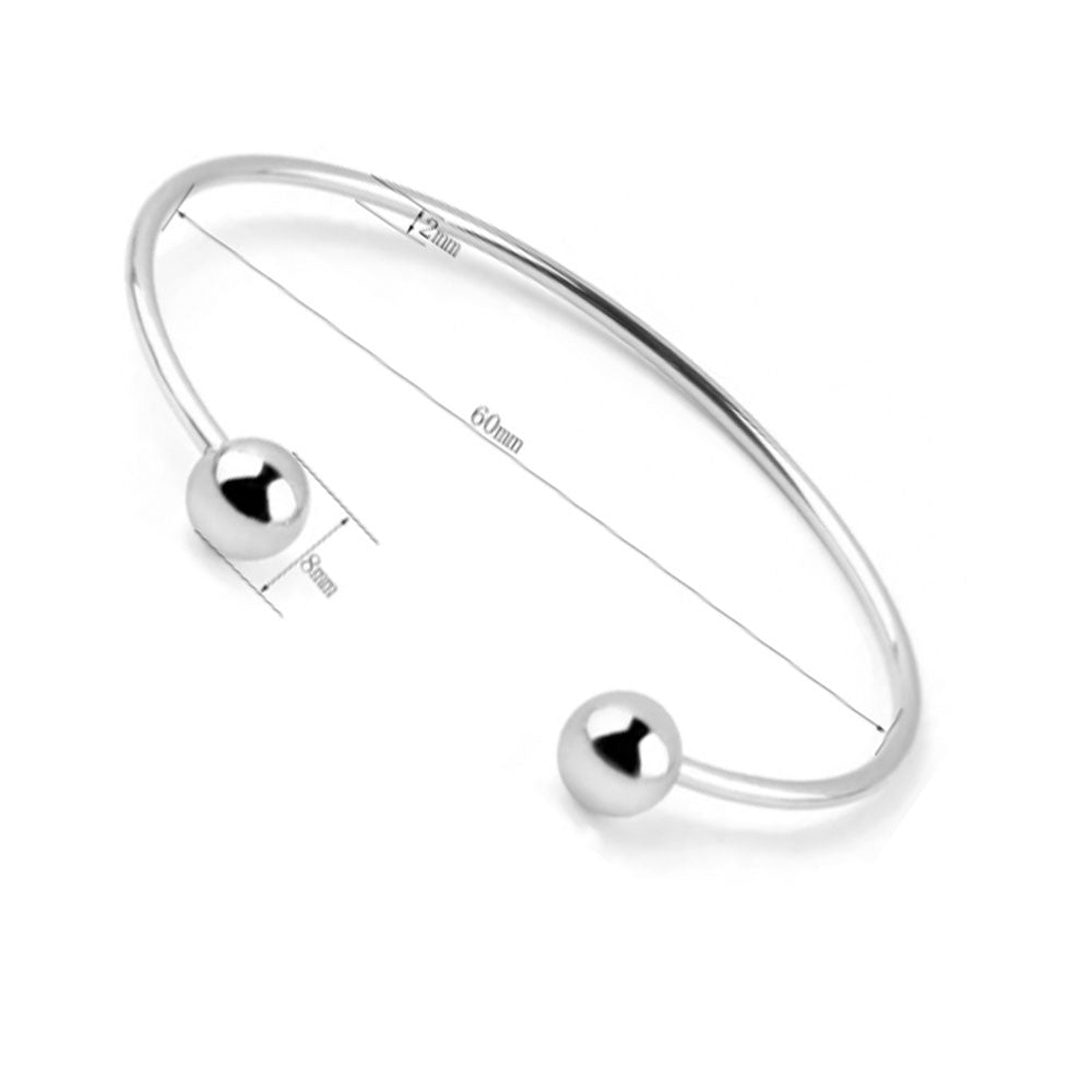 wholesale stainless steel 2mm thick wire cuff bangle bracelet unisex men women China Manufacturer Supplier