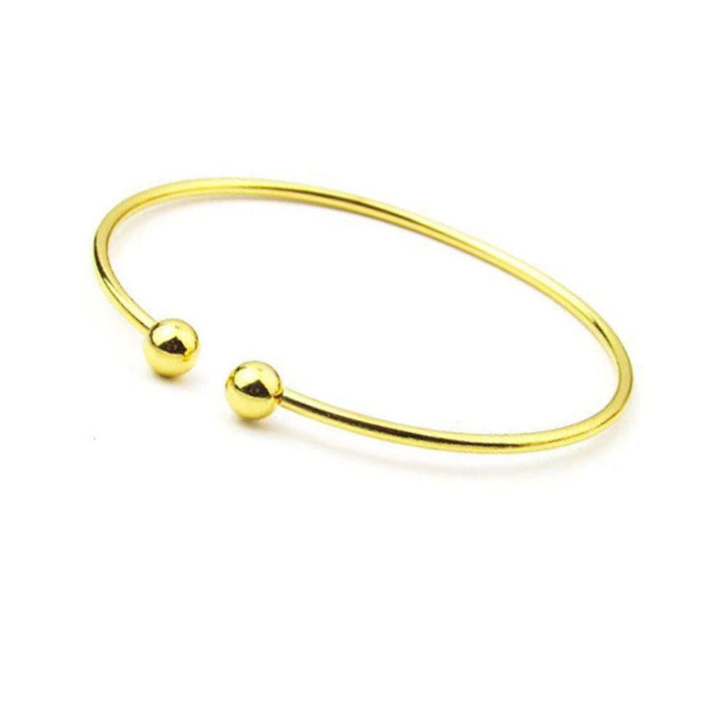 wholesale stainless steel 2mm thick wire cuff bangle bracelet unisex men women China Manufacturer Supplier