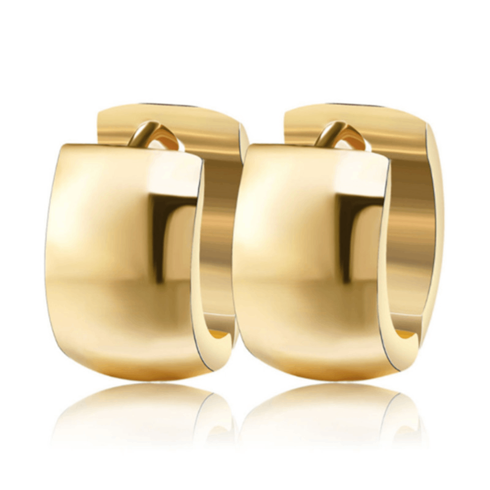 stainless steel chunky multicolor silver earrings hoop c earrings women earring