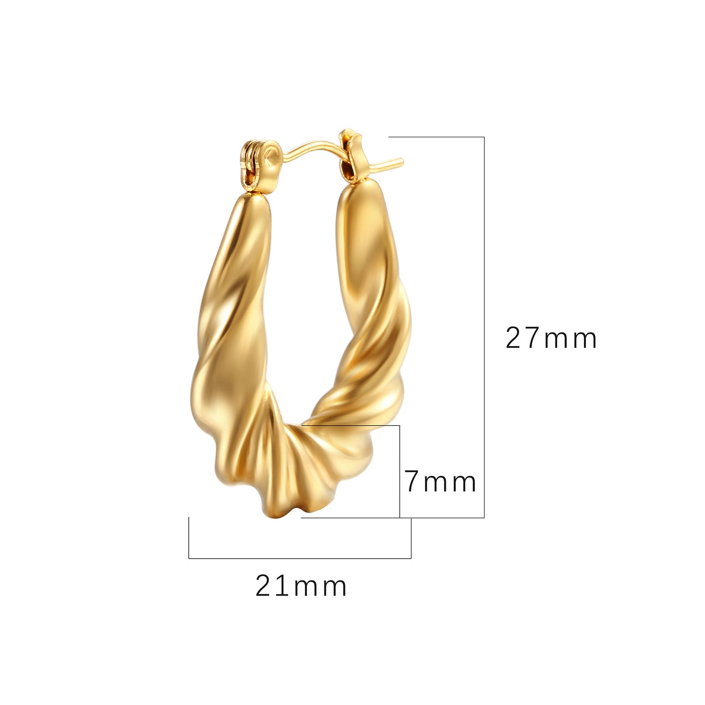 twist hoop earring factory