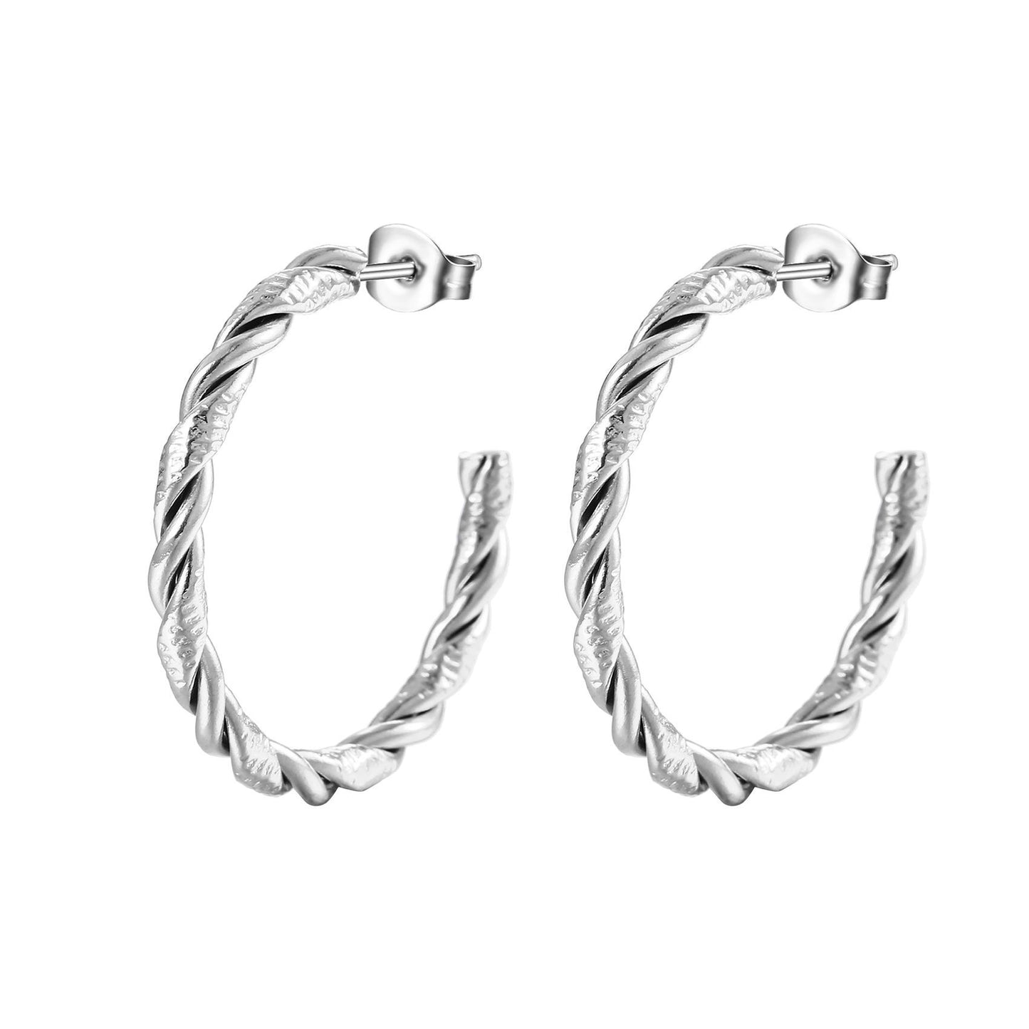 twist half hoop earring supplier