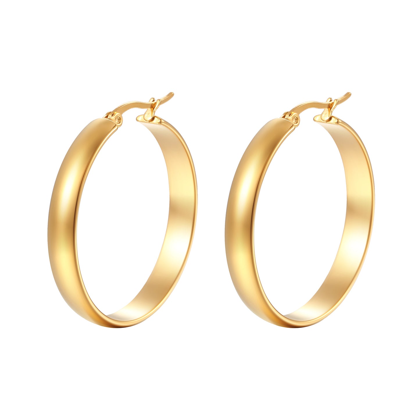 wholesale flat edge hoop earring