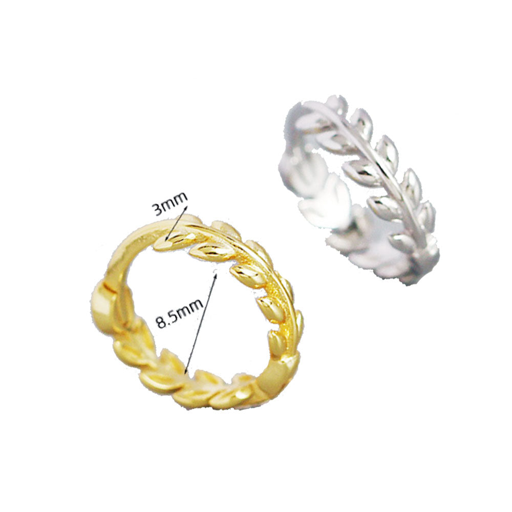 wholesale women minimalist silver sterling 925 leaf tiny huggie hoop earrings accessories women jewelry earring supplier