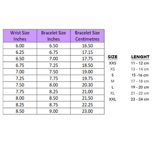 Bracelet Size Guide