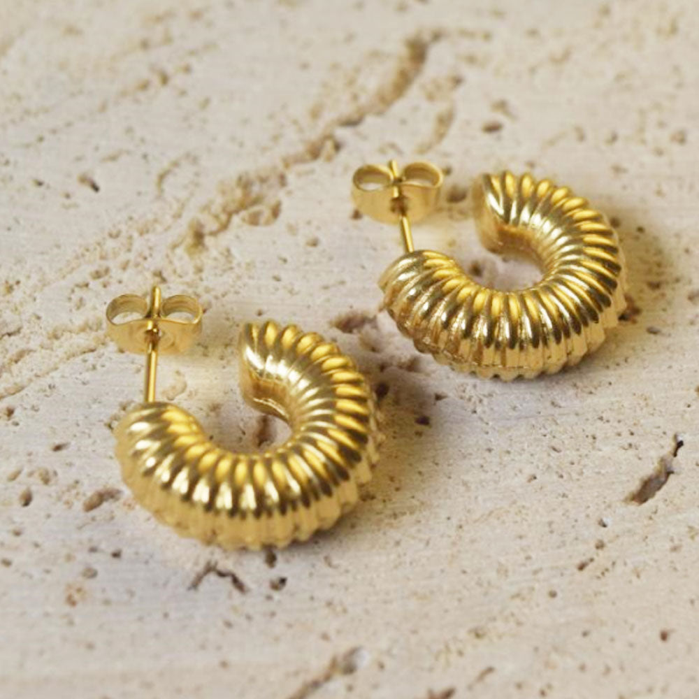 designer stainless steel 316 18k gold plated women luxury earings jewelry earring making supplies top