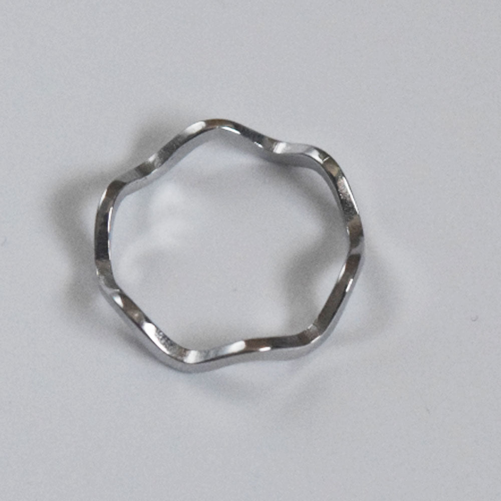 wholesale bulk fashion stainless steel wave wire finger ring jewelry rings jewelry design