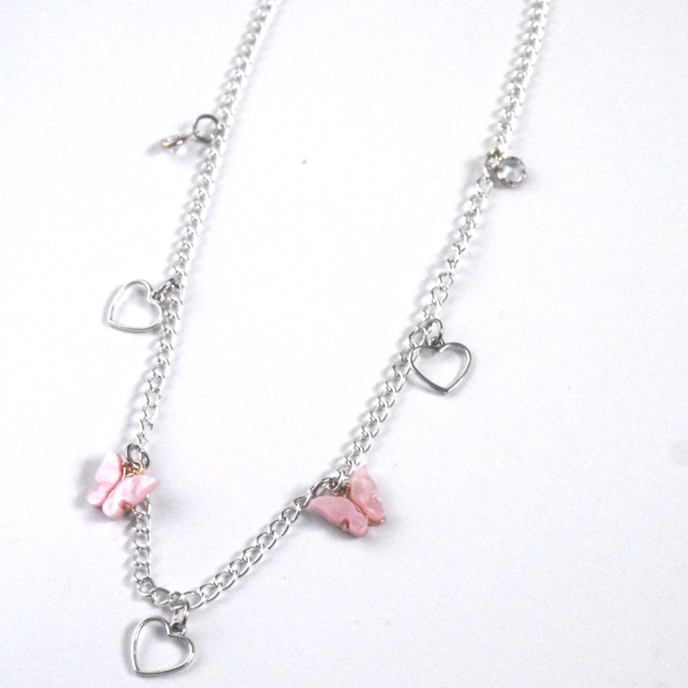 ladies fancy alloy metal belly chain butterfly heart charm pendant body jewelry chains women