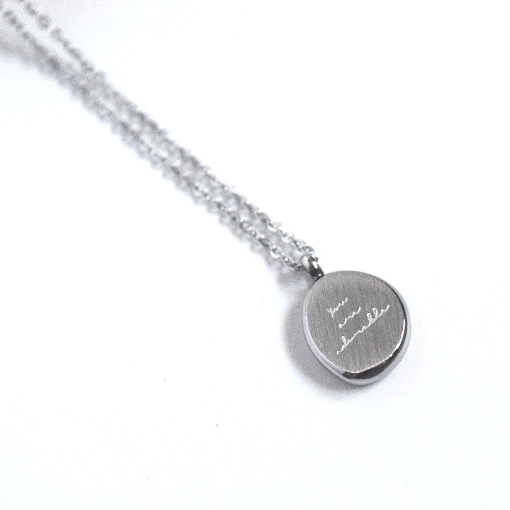 trendy high quality waterproof titanium steel 18k gold you are adorable pendant necklace women
