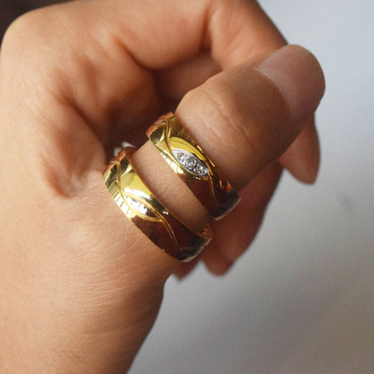 wholesale low price ladies bulk fashion couple wedding rings stainless steel mens for engagement jewelry