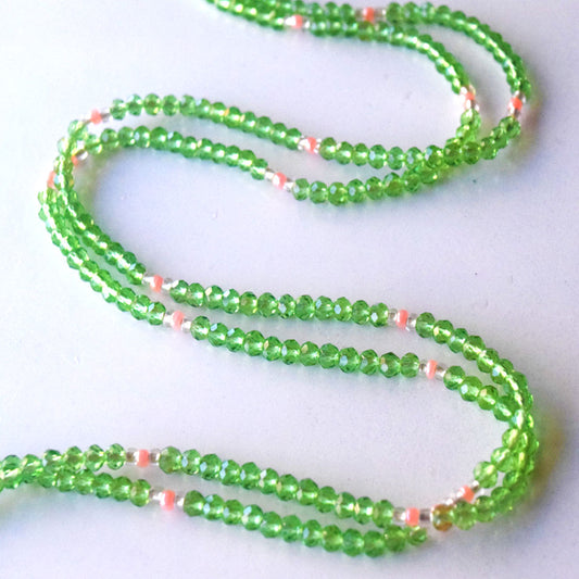 sexy females african waist beads belly ring body chains with crystal green color jewelry on cotton cord women bulk wholesale