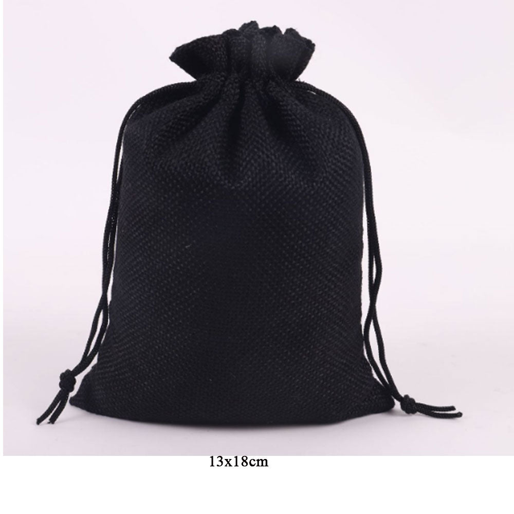 custom sizes with Logo printing Linen Material 20 Colors Jewelry bags Packing Drawstring Pouch Bag for business supplier
