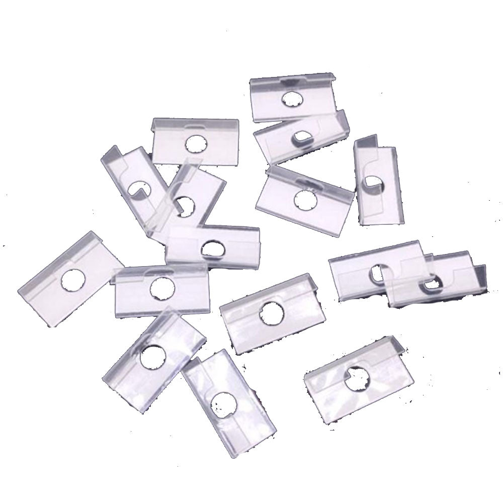 Wholesale plastic pvc clear sticker holder hooks to have jewelry display paper cards on for stores boutiques shops