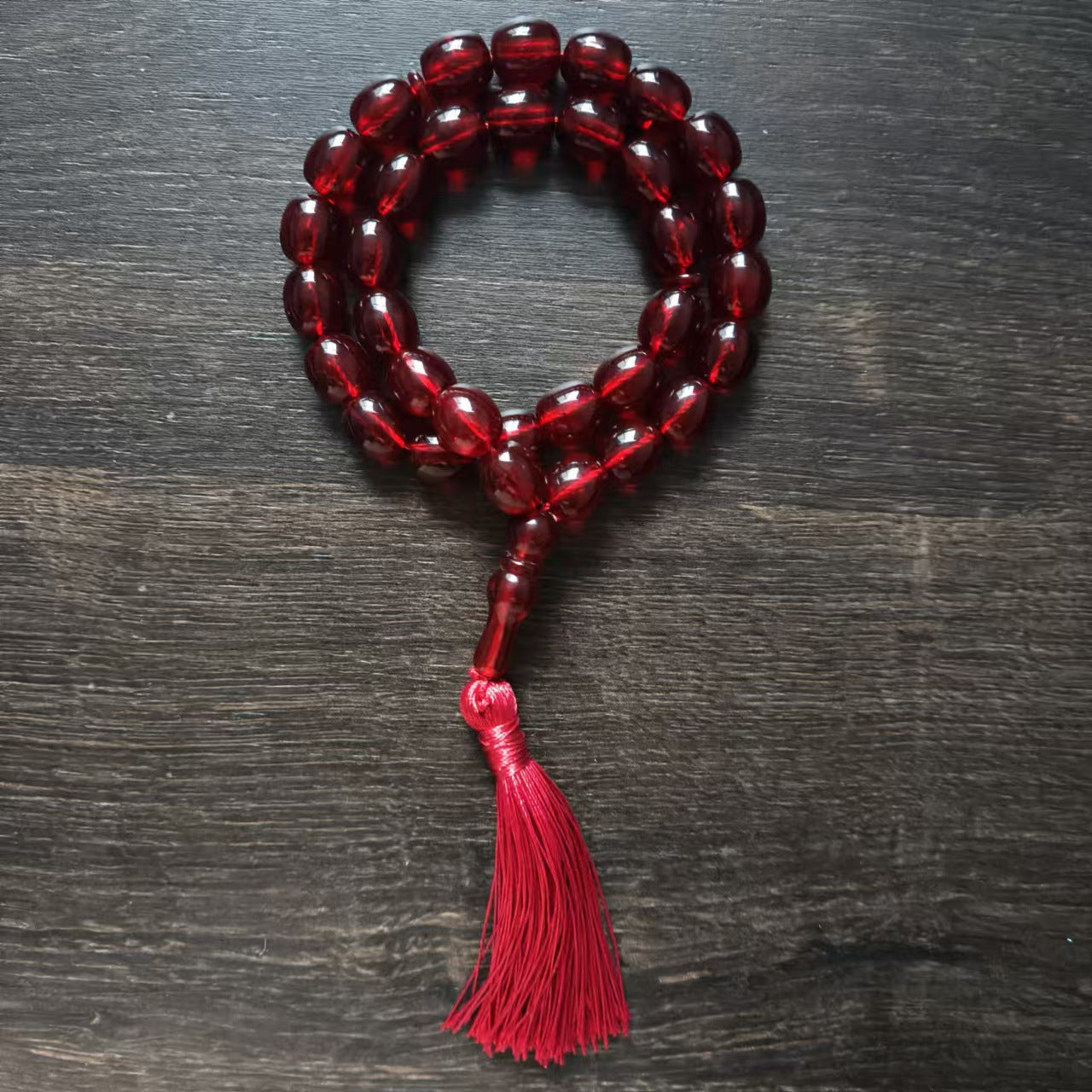 Popular Wholesale Bulk Islamic Muslim Rosary 13mm Resin Tasbih Prayer Beads Charm 33pcs Beads for Women for Sale