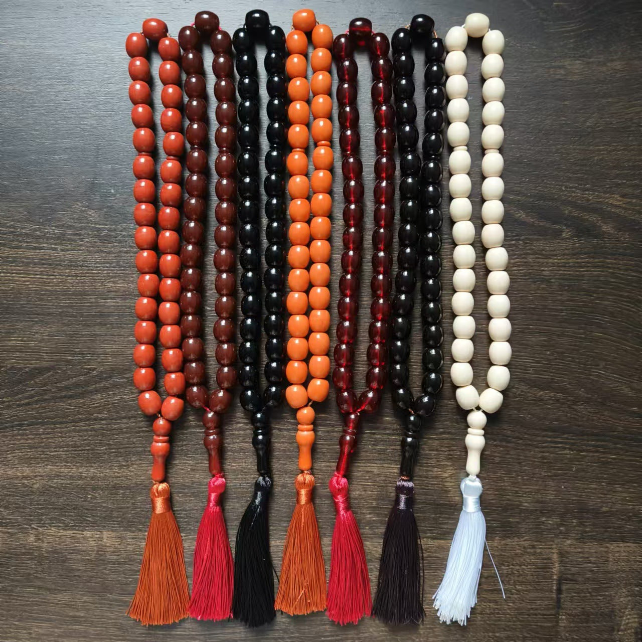 Popular Wholesale Bulk Islamic Muslim Rosary 13mm Resin Tasbih Prayer Beads Charm 33pcs Beads for Women for Sale