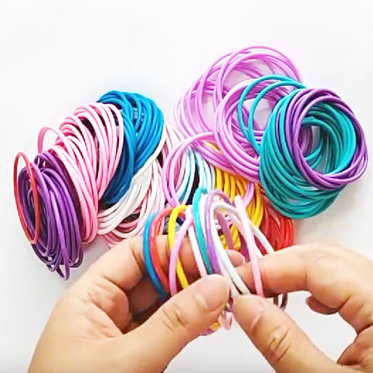 wholesale bulk 3mm thick 20cm long soft silicone jelly bracelets 10pcs pack unisex for women and men