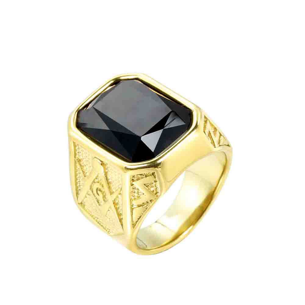 Wholesale Dainty Mens Stainless Steel Rings the Fashion Glass Zircon Charm Rings Jewelry for Men and Women