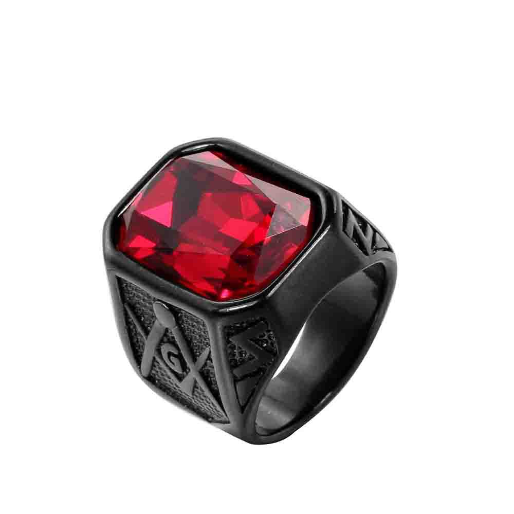 Wholesale Dainty Mens Stainless Steel Rings the Fashion Glass Zircon Charm Rings Jewelry for Men and Women