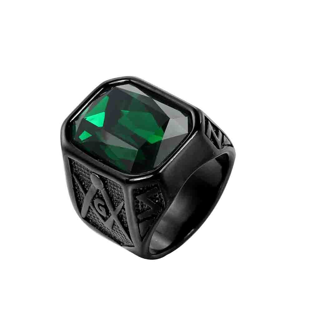 Wholesale Dainty Mens Stainless Steel Rings the Fashion Glass Zircon Charm Rings Jewelry for Men and Women