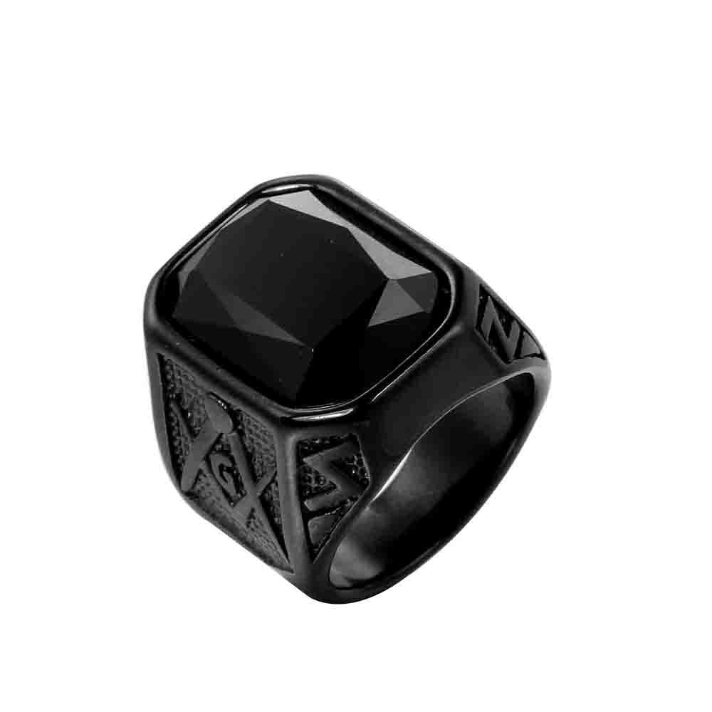 Wholesale Dainty Mens Stainless Steel Rings the Fashion Glass Zircon Charm Rings Jewelry for Men and Women