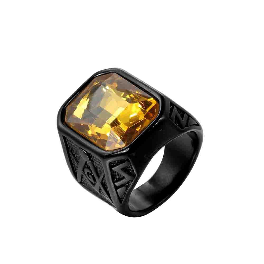 Wholesale Dainty Mens Stainless Steel Rings the Fashion Glass Zircon Charm Rings Jewelry for Men and Women