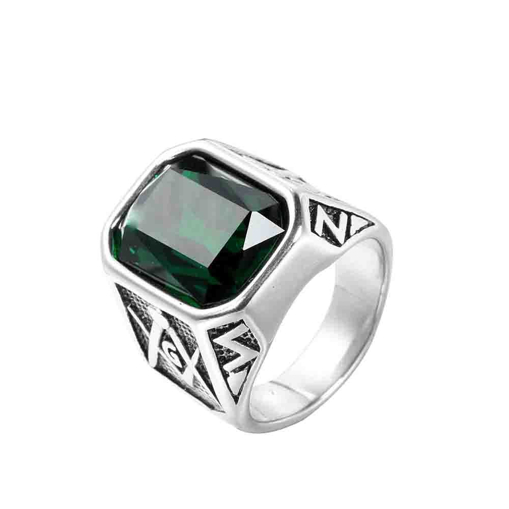 Wholesale Dainty Mens Stainless Steel Rings the Fashion Glass Zircon Charm Rings Jewelry for Men and Women