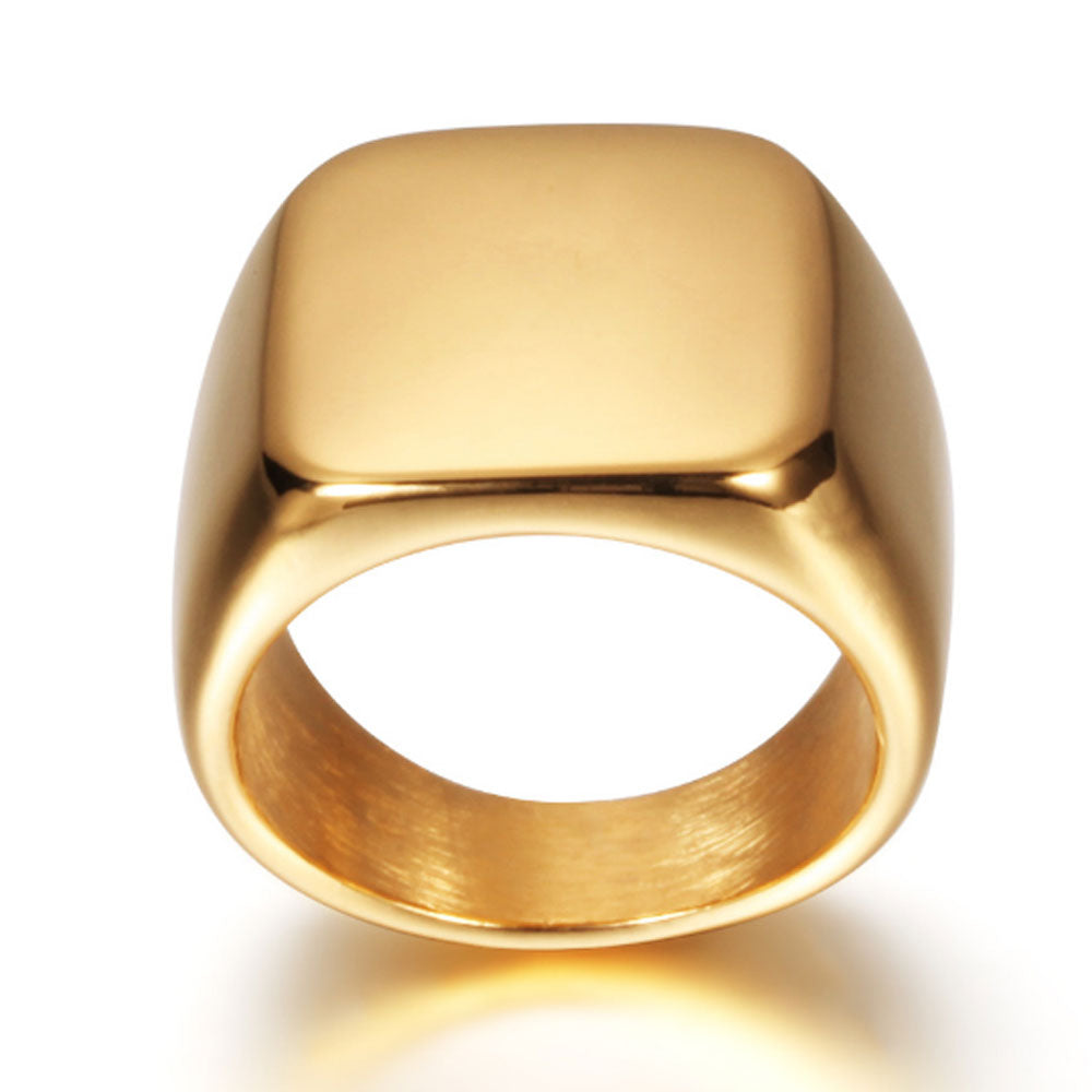 fashion men stainless steel blanks singet finger ring jewelry for women and Men