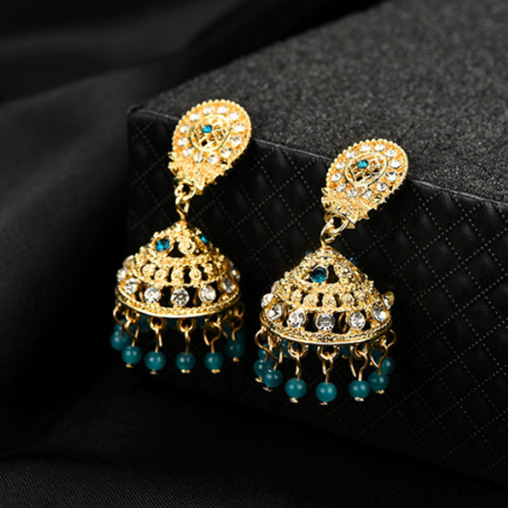 earrings indian style jhumka hanging traditional jewelry for women