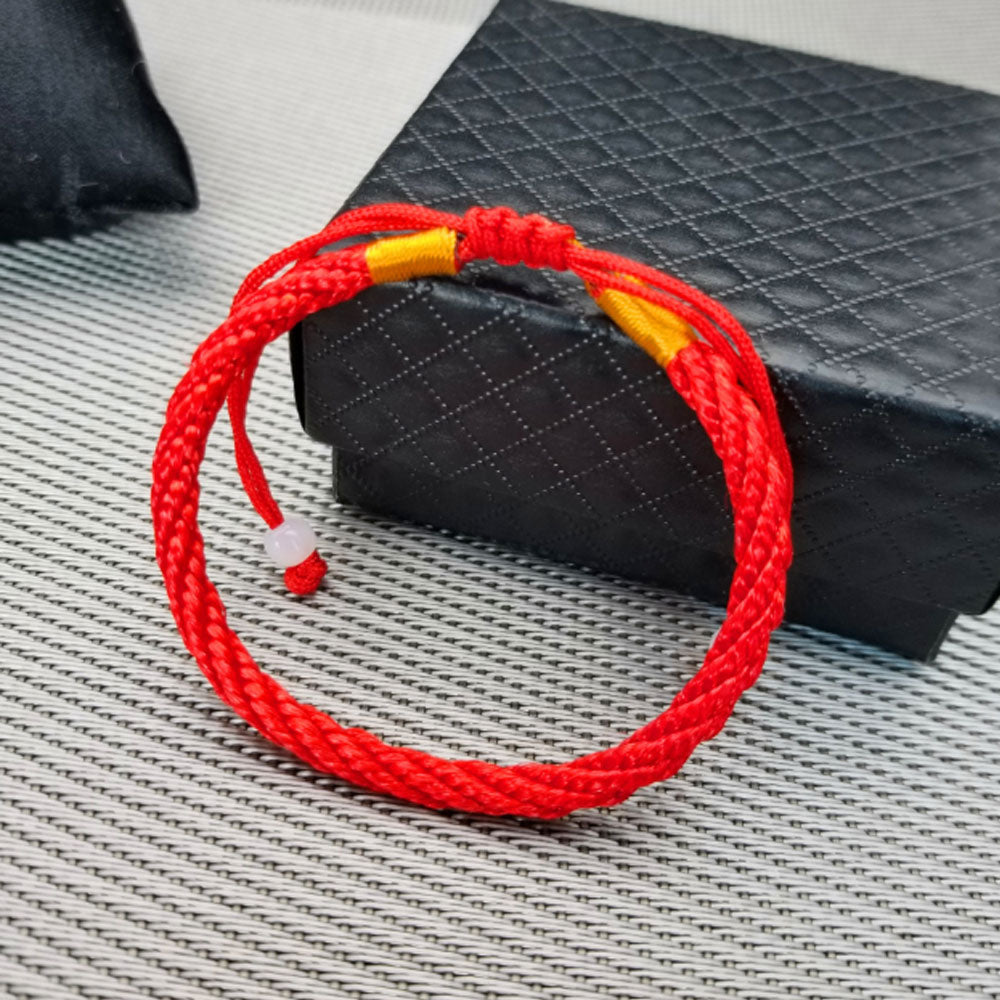 handmade Women Adjustable Lucky red black brown Rope thread string cord braided woven bracelet jewelry