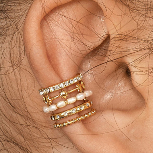 designer fashion womens trendy clip on earrings non ear piercing ear cuffs earrings