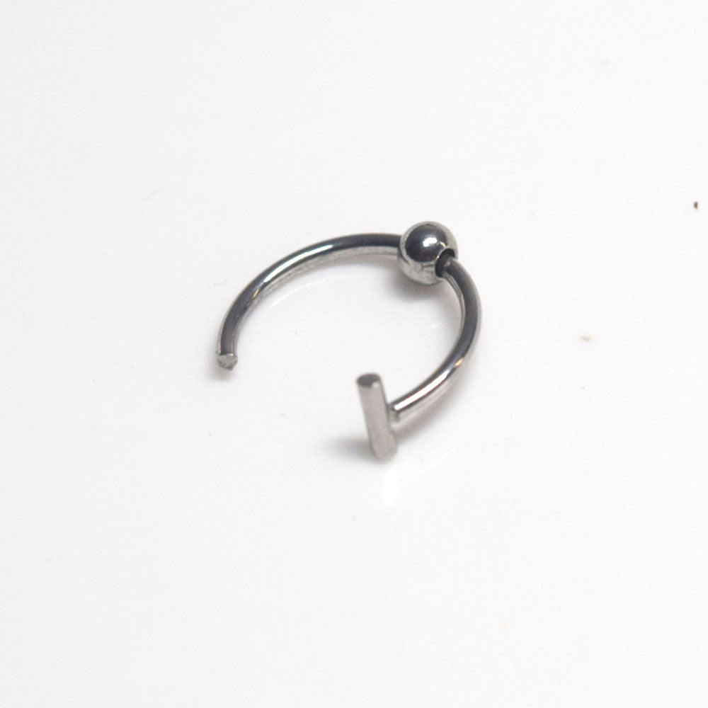 unisex stainless steel nose ring cuff clip on ring mouth lip ear opener rings jewelry