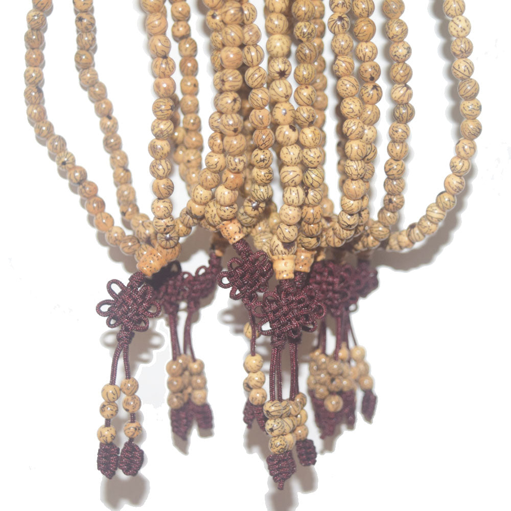 handmade 6mm 8mm silver line wire bodhi beads beaded prayer mala necklace bracelet 108 mala yoga meditation jewelry