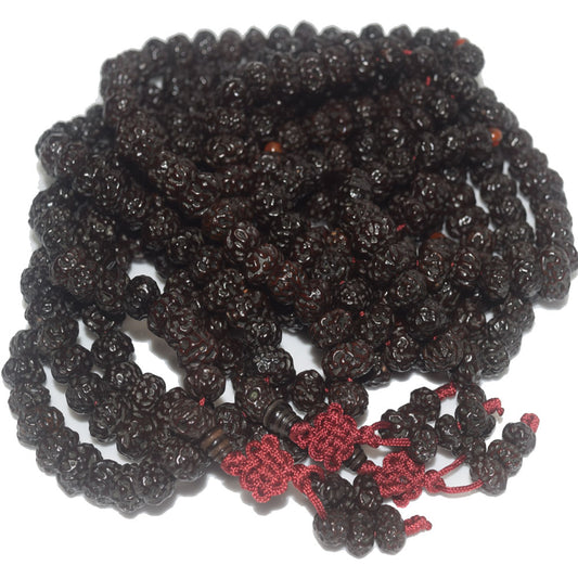 Wholesale Unisex Natural 108 12mm black ruyi bodhi seeds mala prayer beads bangle Bracelet Meditation Buddhist Jewelry for men