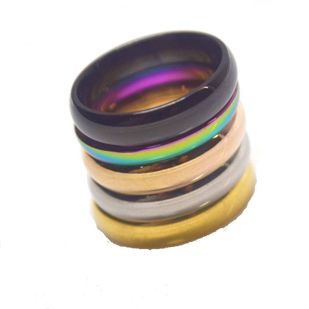 high quality party wedding titanium stainless steel statement band ring for women men finger rings jewelry fashion accessories