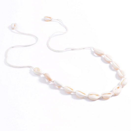 real white Sea Shell beads Woven Necklace 88.5CM long Choker Necklace jewelry for women