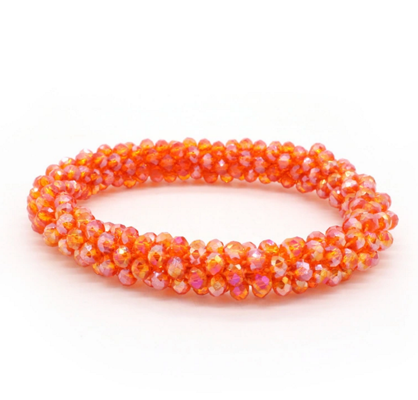 crystal rice seed beads weave nepal beaded bracelets wholesale 17 colors bracelet bangle jewelry 1cm wide handmade
