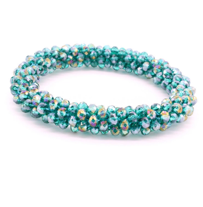 crystal rice seed beads weave nepal beaded bracelets wholesale 17 colors bracelet bangle jewelry 1cm wide handmade