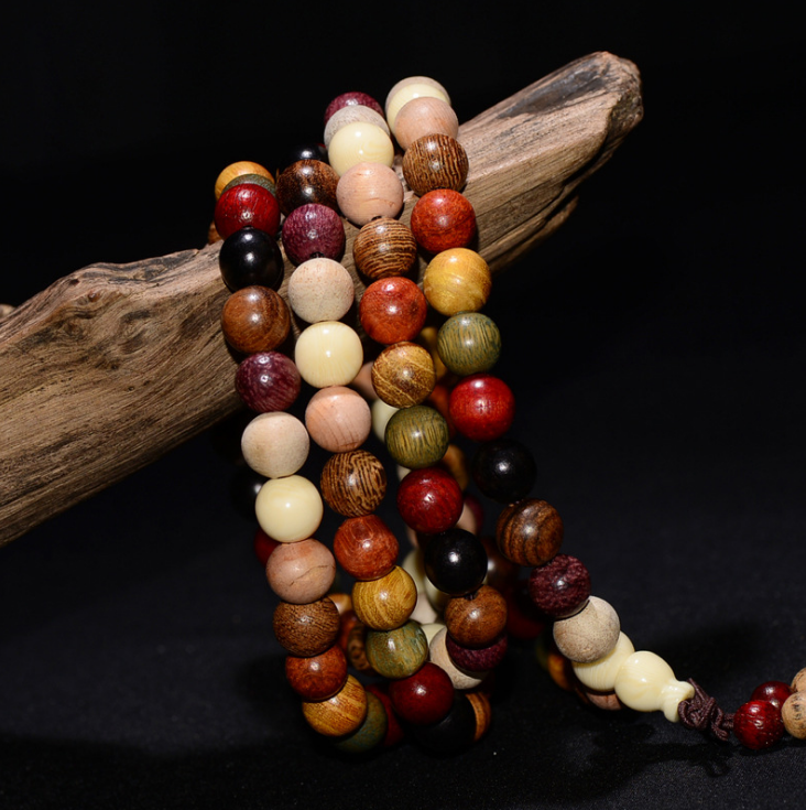 multi tibetan sandalwood prayer mala 108 beads wood bracelet jewelry