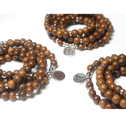 chicken wing wood 108 chakras in human body bead mala mantra mala meditation hindu prayer beads