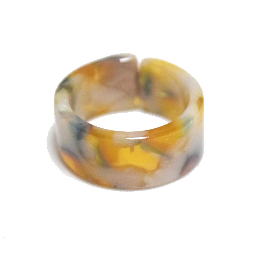 women acrylic resin finger rings jewelry open cuff design bulk