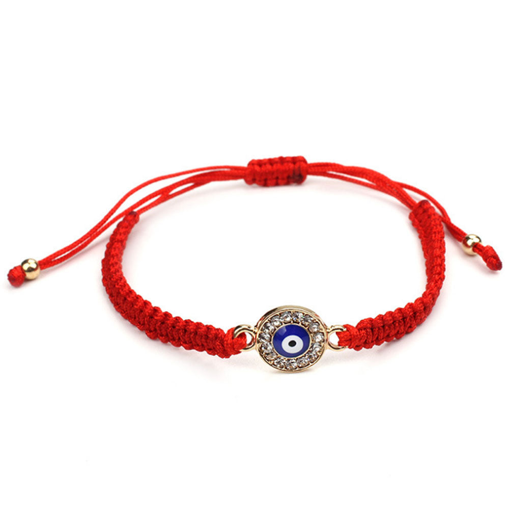 Adjustable good lucky Red rope cord string thread braided bracelet d-evil woven bracelet custom available