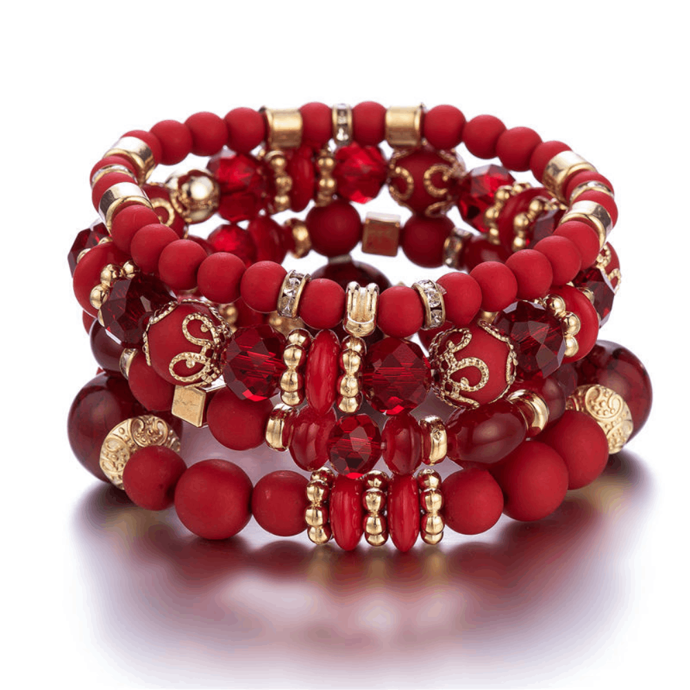 handmade behemian stackable presious beads beaded bracelet specialty with inspirational charm bracelets jewelry