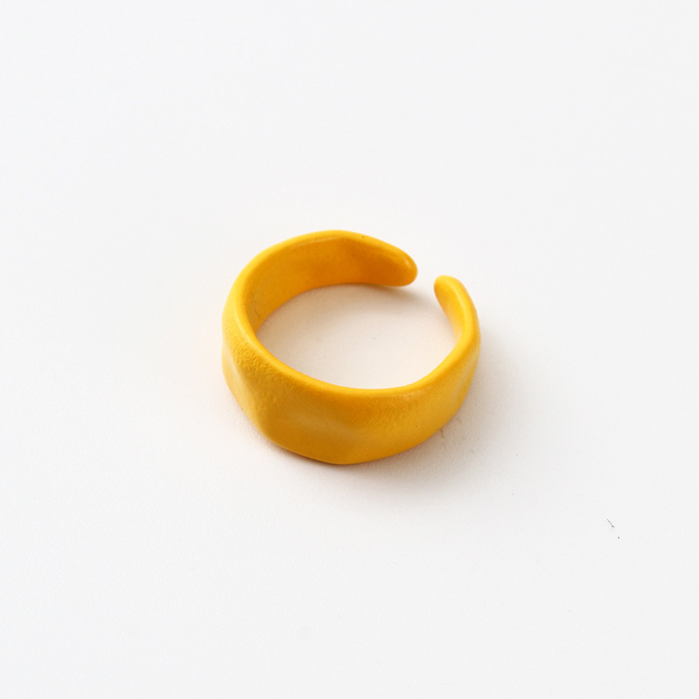 brass alloy metal enamel colored adjustable multi colors wide trendy geometric finger rings jewelry ring unisex