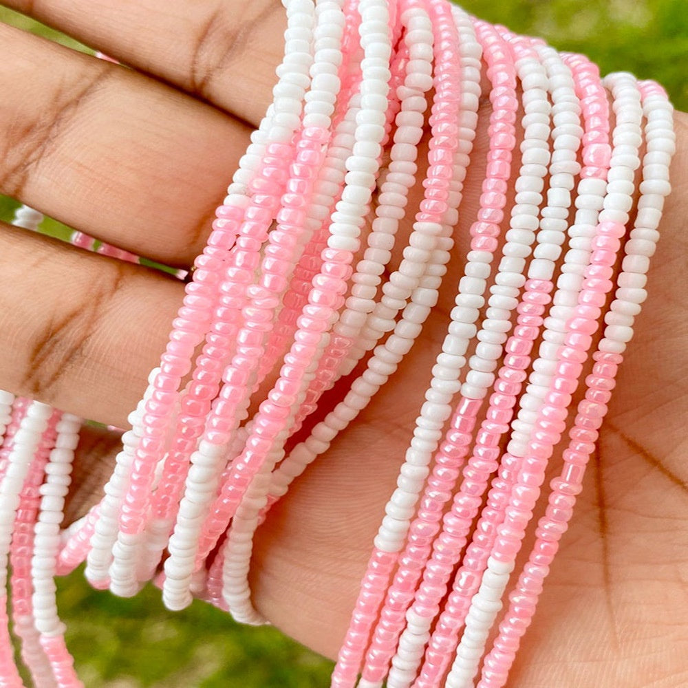 handmade stretchy glass seed beads waist belly chain 2pcs a set for women elastic cord 80cm body jewelry