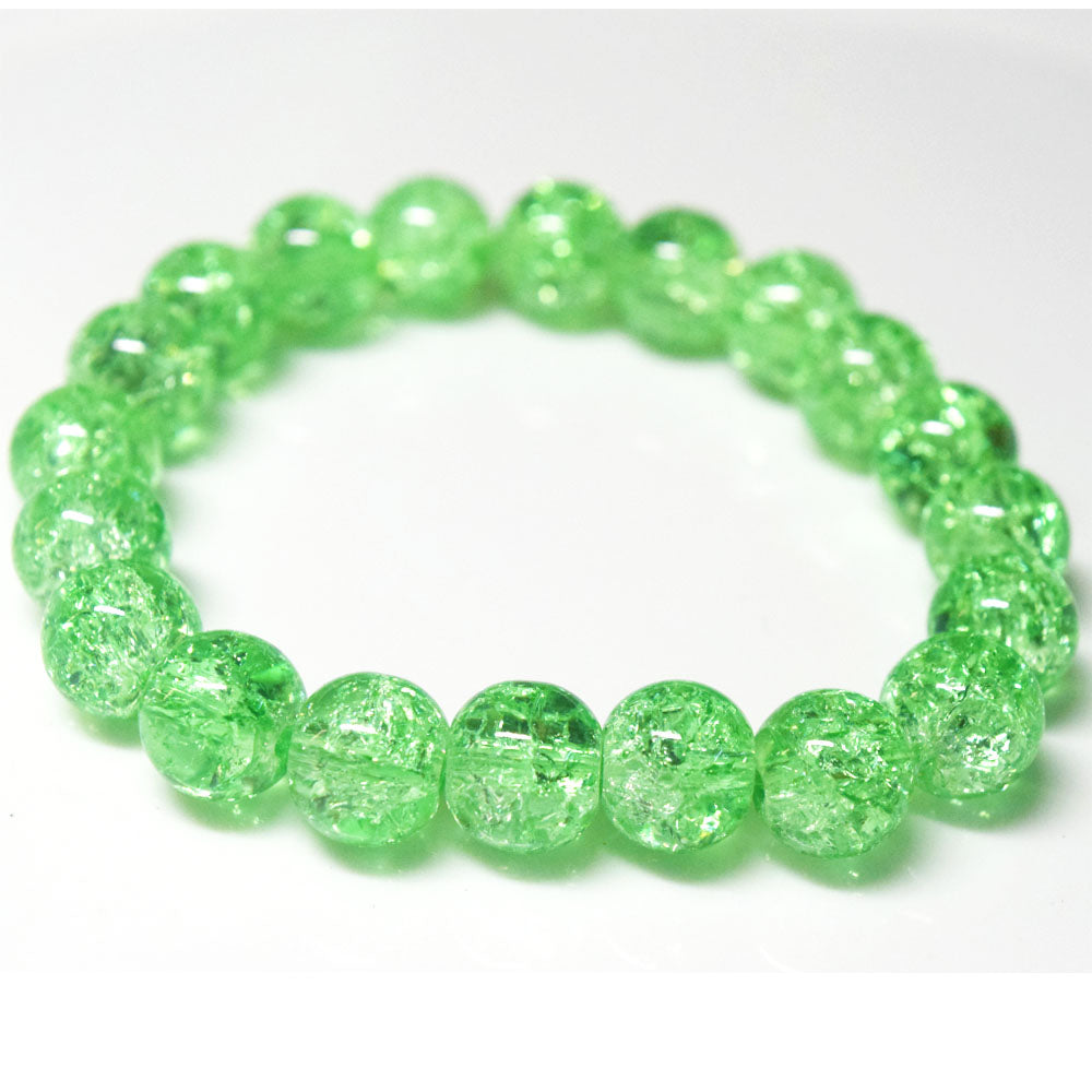 cheap handmade 10mm glass made stone like beads beaded bracelet jewelry