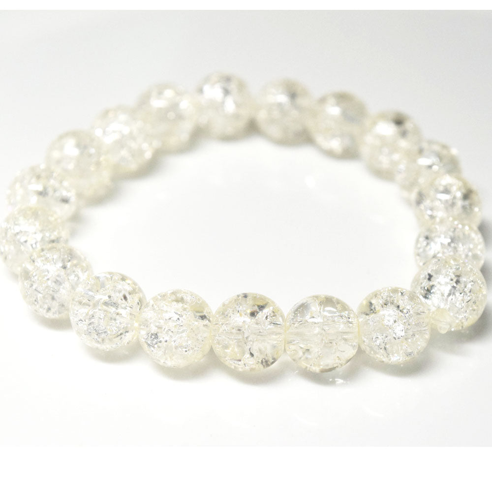 cheap handmade 10mm glass made stone like beads beaded bracelet jewelry