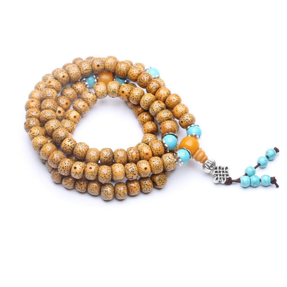 handmade serenity moonstar bodhi beads 108 mala prayer meditation bead bracelet necklace jewelry