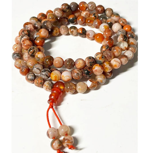 handmade natural energy healing 6mm Aquatic agate gemstones meditation 108 mala beads prayer bracelet necklace jewelry