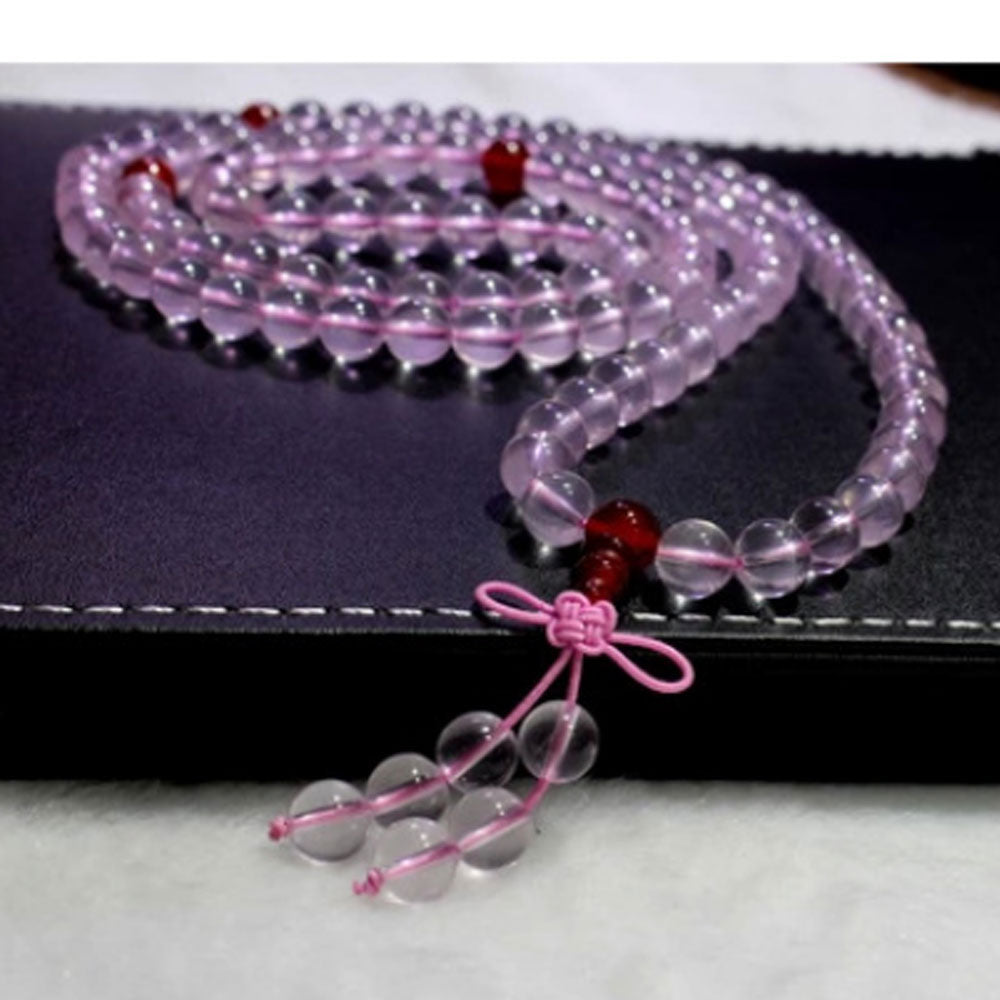 multi natural energy healing 6mm rose quartz green black mstones meditation 108 mala beads prayer bracelet necklace jewelry