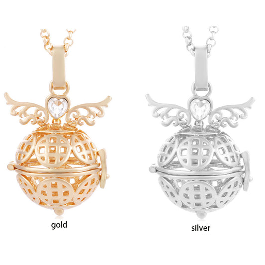 pregnancy Harmony Musical Chime Ball Angel Wing Caller Pendant Necklace wholesale