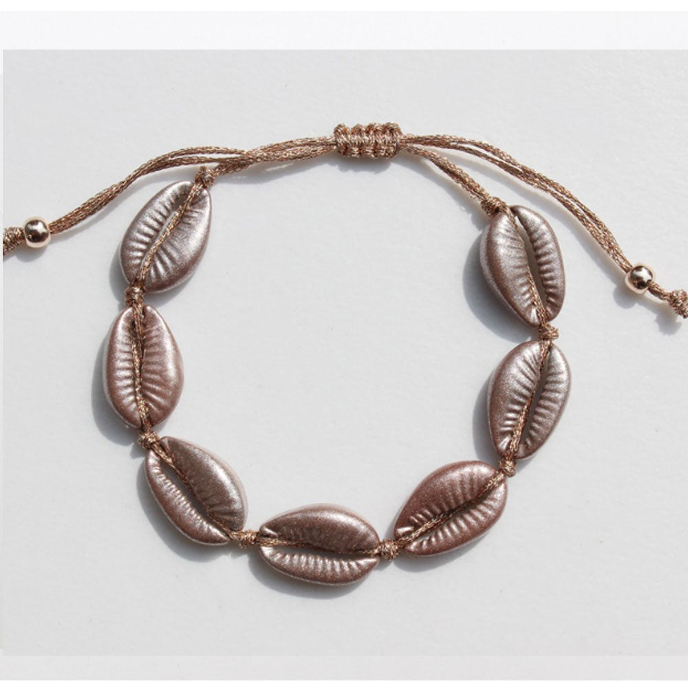 Hawaii fashion multi color handmade alloy bead shell bracelet handmade bracelet beads shell jewelry